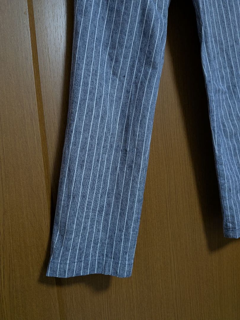 Lugnoncure ストライプ柄 テーパードパンツ カジュアルパンツ Sサイズ — image 2