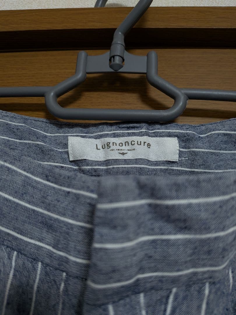 Lugnoncure ストライプ柄 テーパードパンツ カジュアルパンツ Sサイズ — image 3