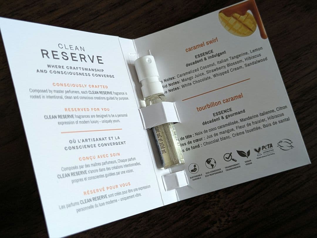 CLEAN RESERVE Caramel Swirl 香水 サンプル — image 2