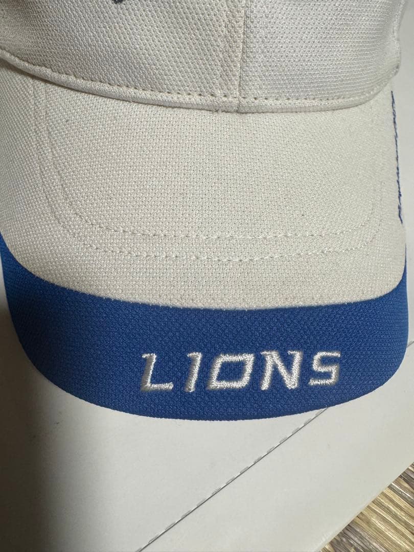 LIONS 刺繍ロゴキャップ ホワイト/ブルー — image 4