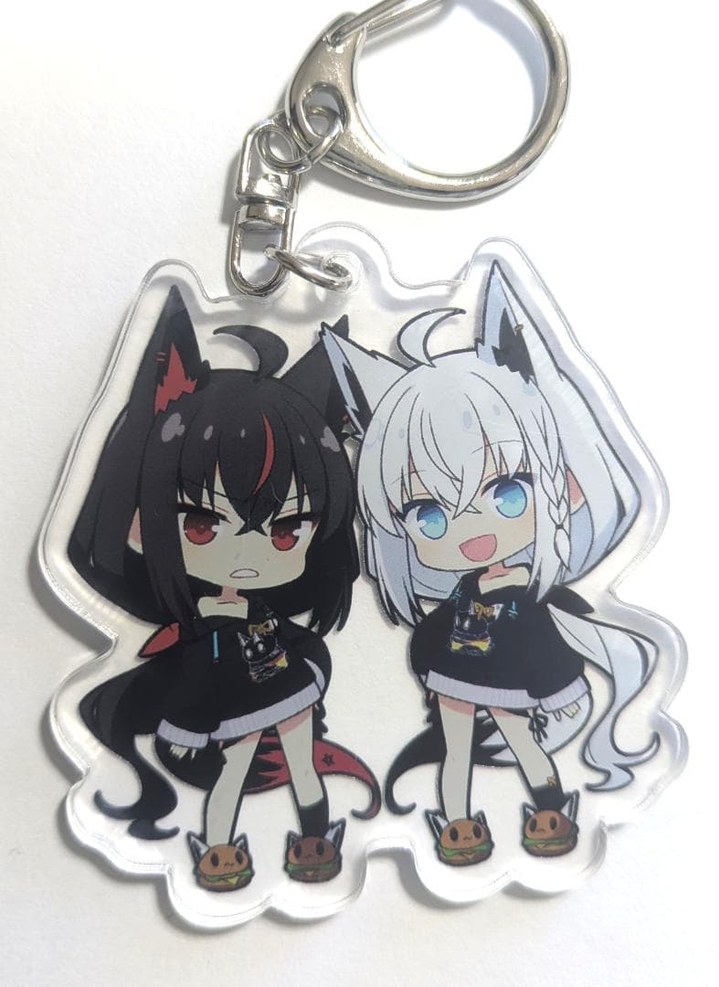 【新品/未開封/お得】ホロライブ白上＆黒上フブキ両面プリントアクリルキーホルダー — image 2