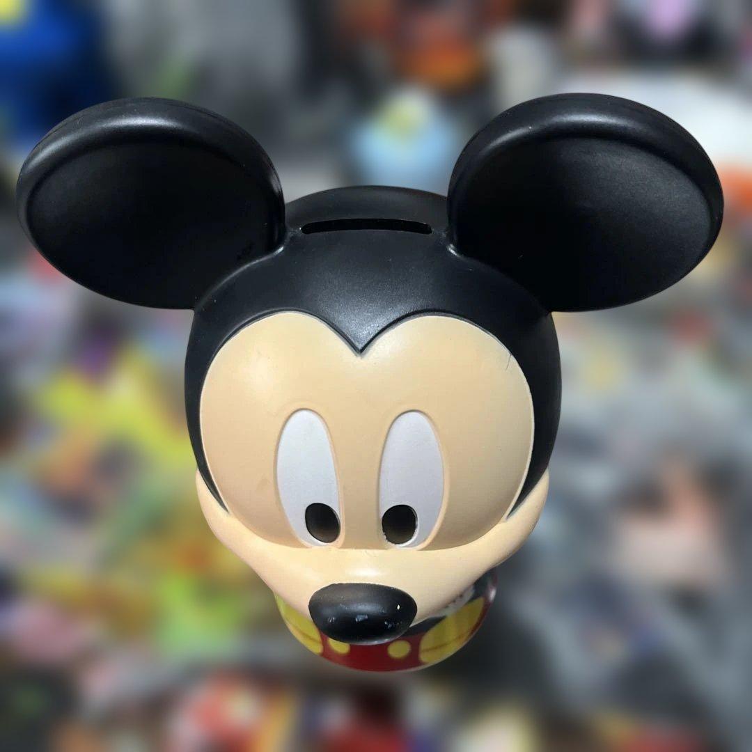 ディズニー ミッキーマウス ビン　貯金箱 希少 Disney x タクマ食品 — image 2