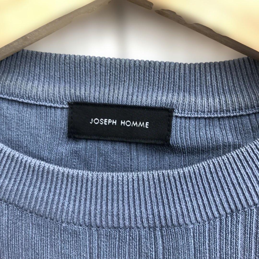 JOSEPH HOMME クルーネックサマーニット ブルー — image 3