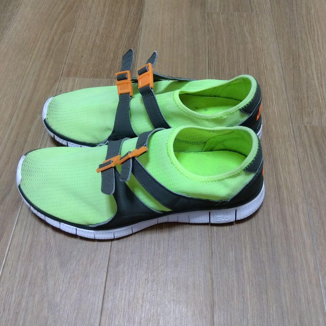 NIKEソックレーサー Free 5.0 スニーカー ライムグリーン27センチ — image 2