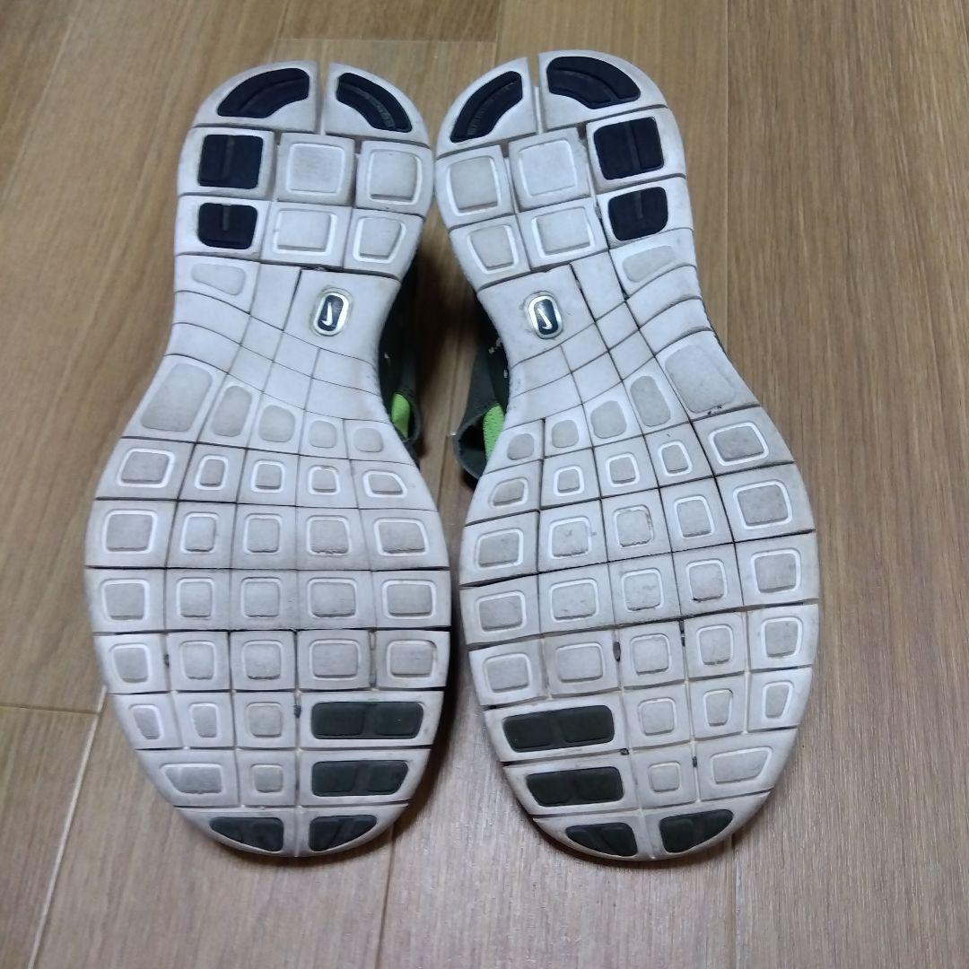 NIKEソックレーサー Free 5.0 スニーカー ライムグリーン27センチ — image 5