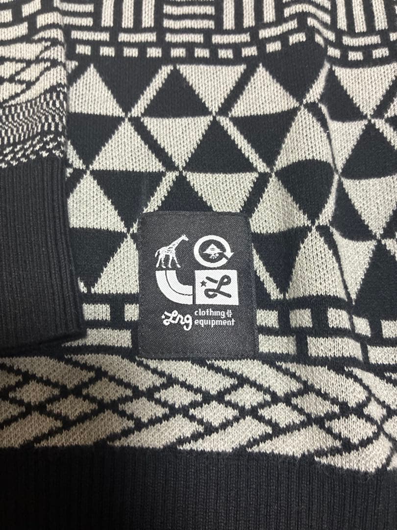 LRG ニット セーター 総柄 ブラック ホワイト — image 4