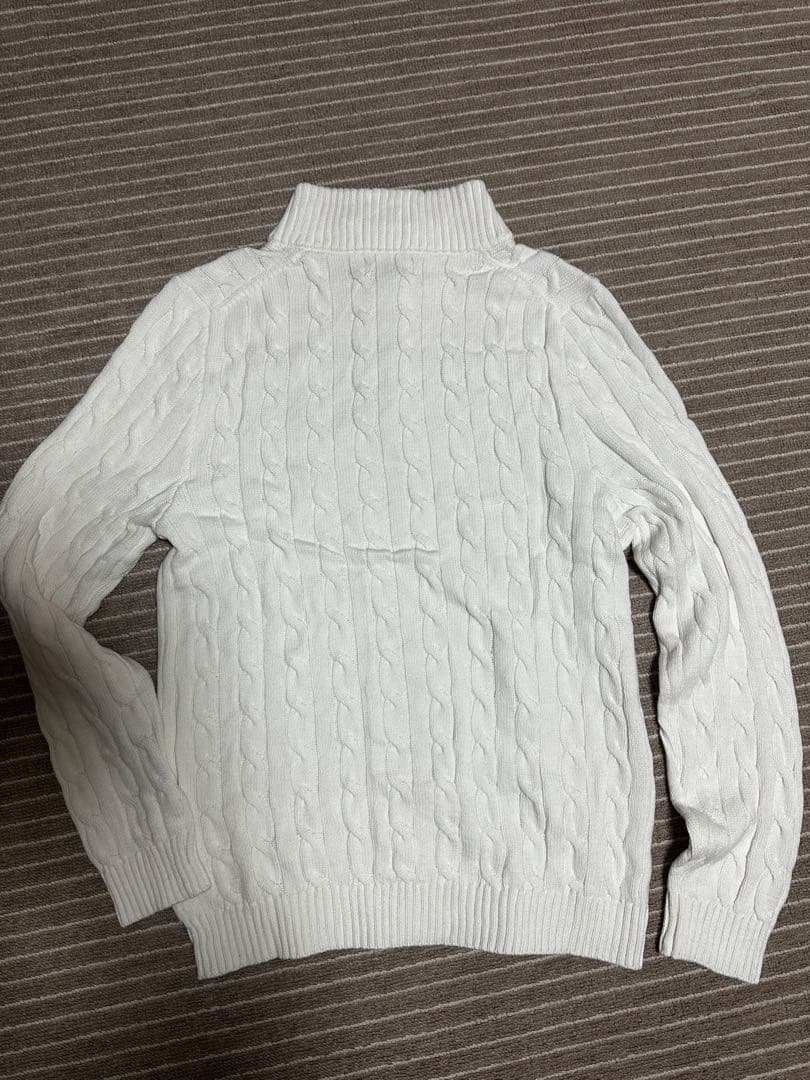 Polo Ralph Lauren ハーフジップ ケーブルニット ホワイト — image 2