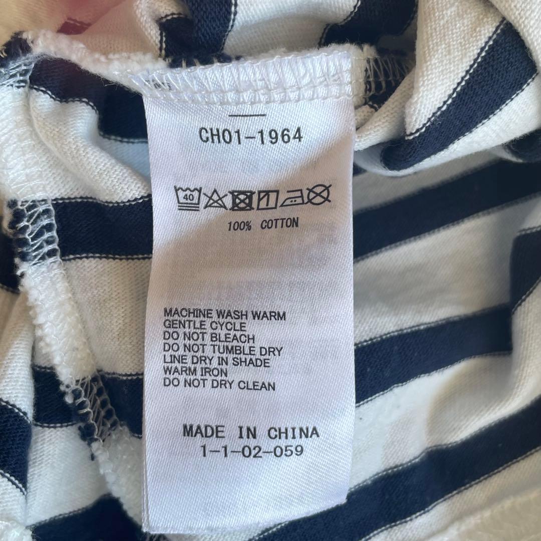 【E2】 CHUMS ボーダー Tシャツ Lサイズ — image 4