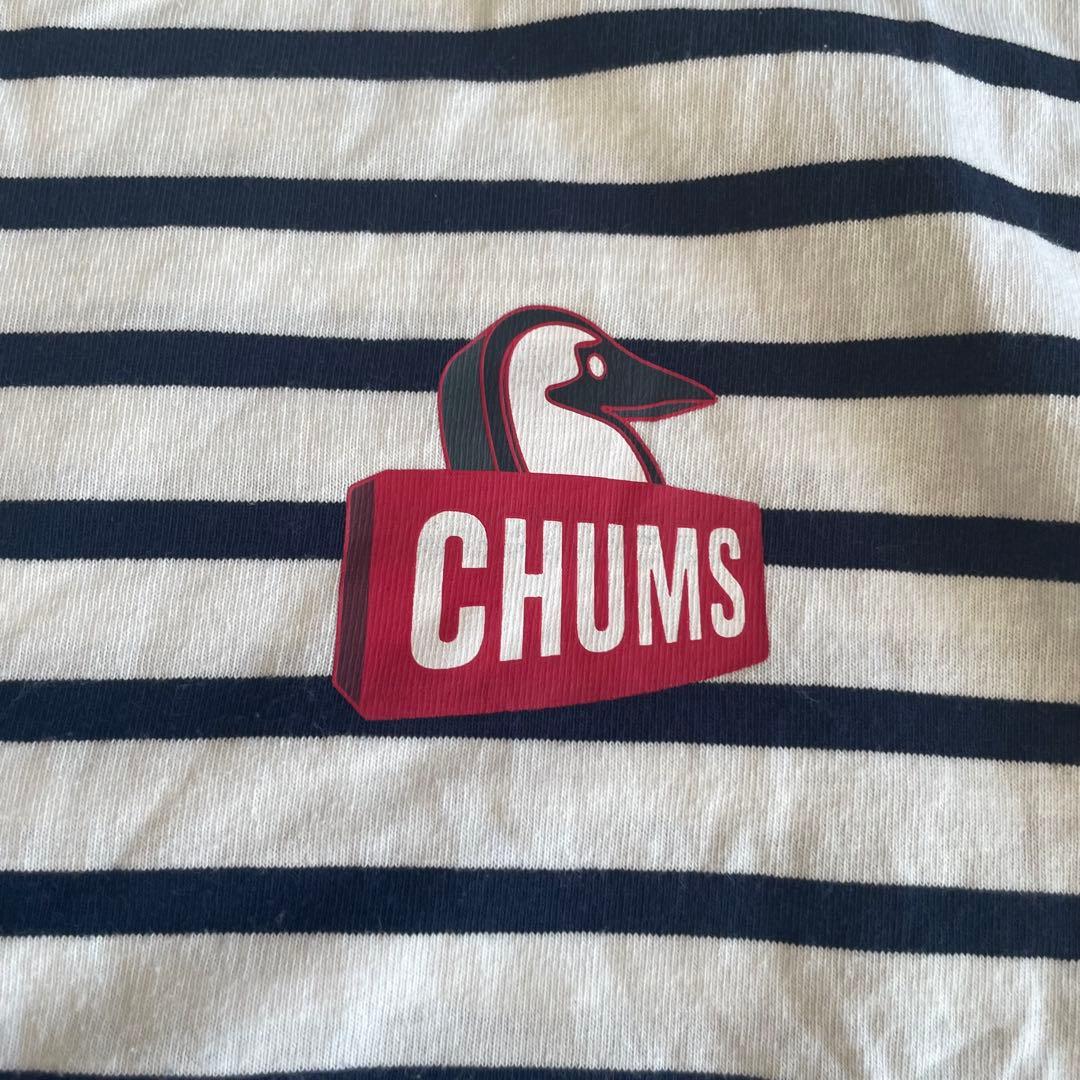【E2】 CHUMS ボーダー Tシャツ Lサイズ — image 5