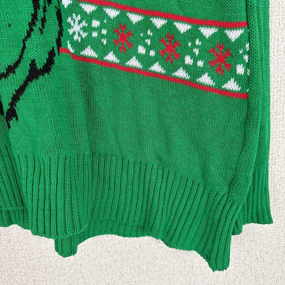 ザグリンチ公式キャラクターニットセーター緑XLアグリークリスマス — image 5