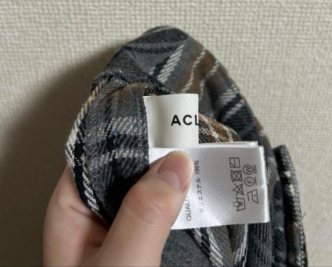 ACLENT アクレント　Volume wrap check skirt — image 3
