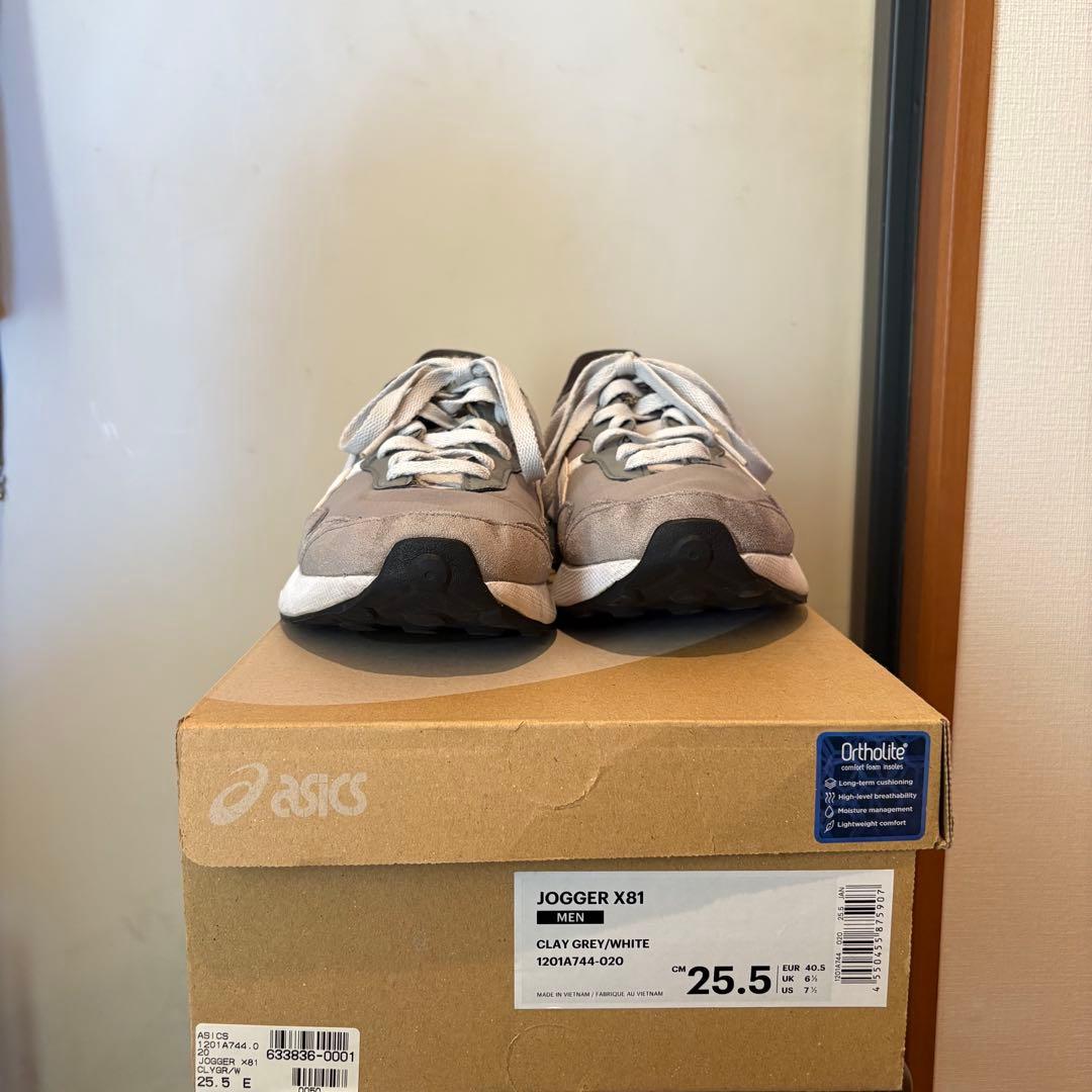 ASICS JOGGER X81 グレー/ホワイト 25.5cm — image 2