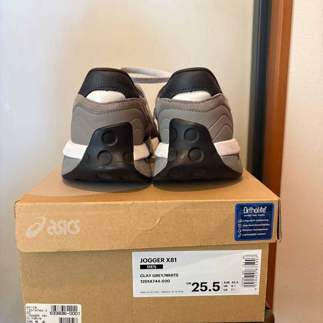 ASICS JOGGER X81 グレー/ホワイト 25.5cm — image 5