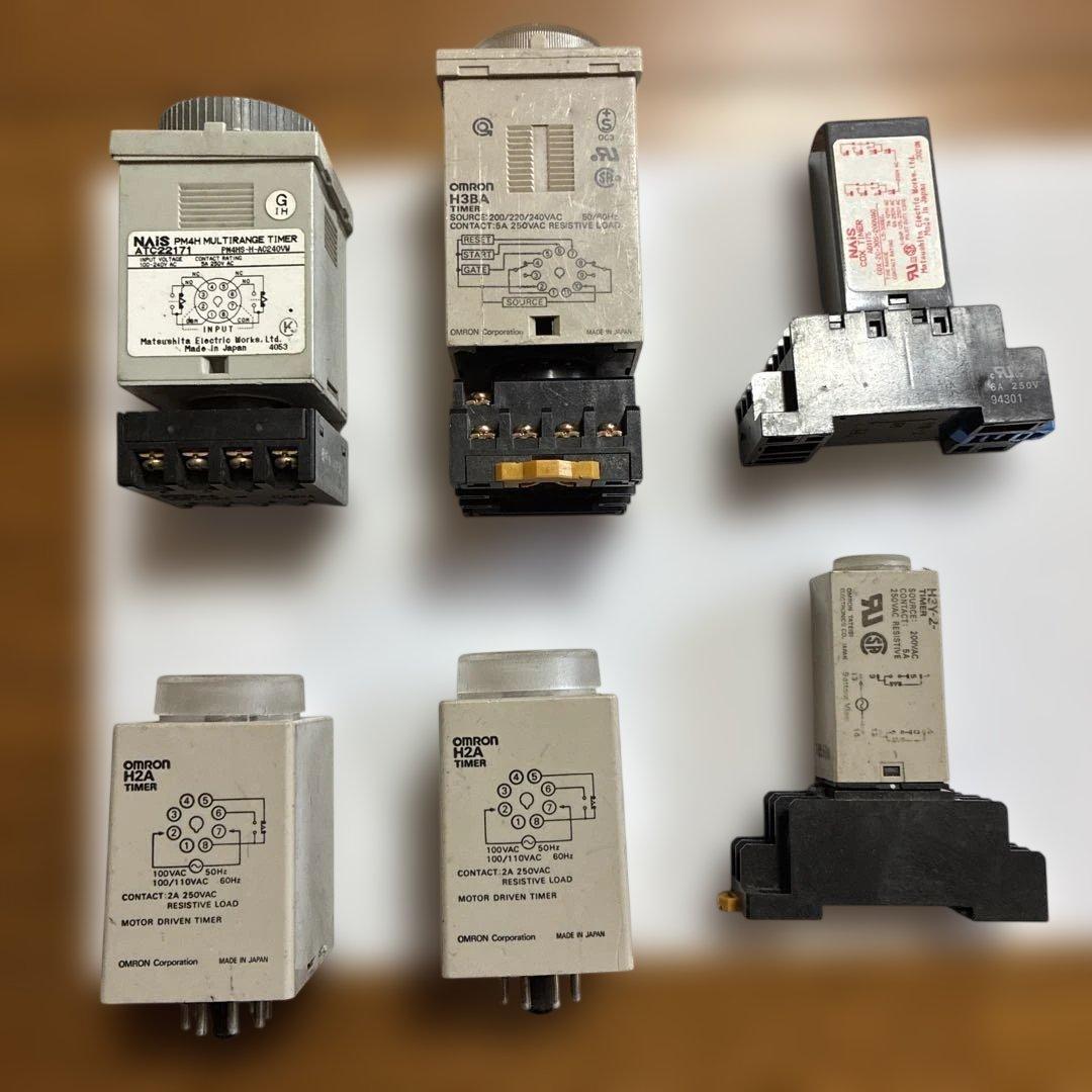 OMRON .NAIS タイマー 6個セット.... （中古品） — image 2