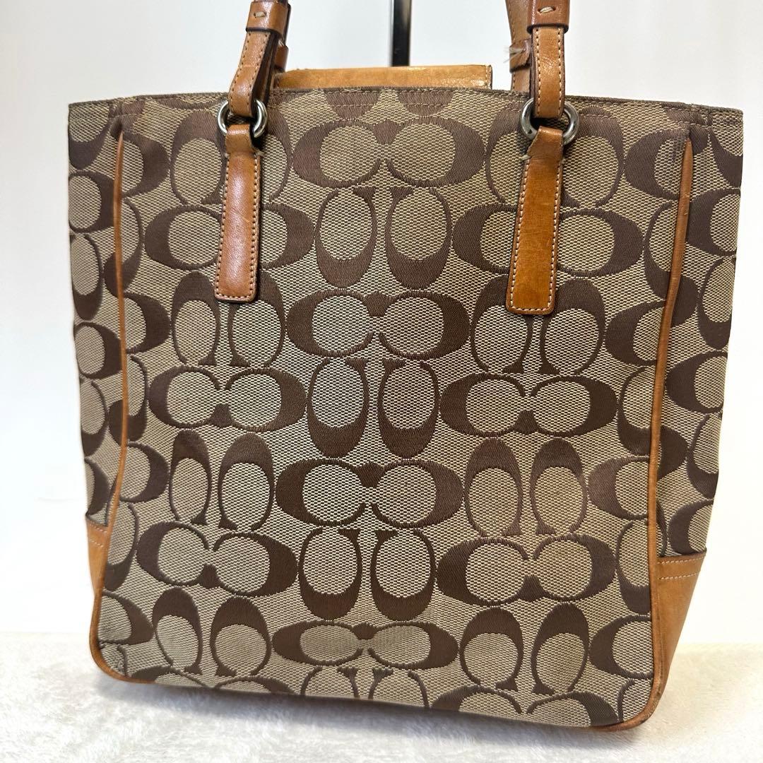 COACH ハンドバッグ シグネチャー キャンバス 6090 — image 2
