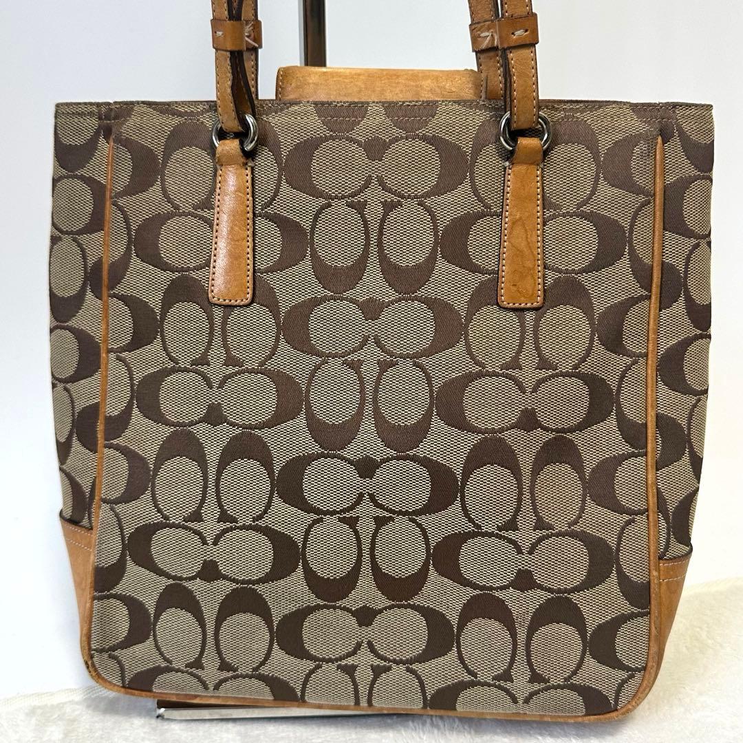 COACH ハンドバッグ シグネチャー キャンバス 6090 — image 3
