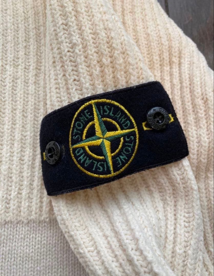 STONE ISLAND クルーネックニット ホワイト サイズL — image 2