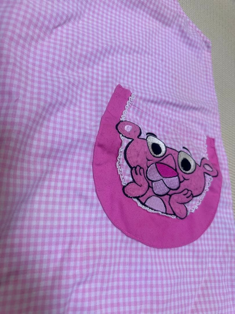 ピンクパンサー エプロン チェック柄 — image 2