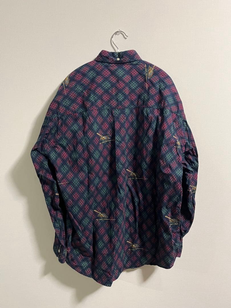 90s USA製 DOG 総柄シャツ アーガイル柄 ヴィンテージ 古着 — image 2