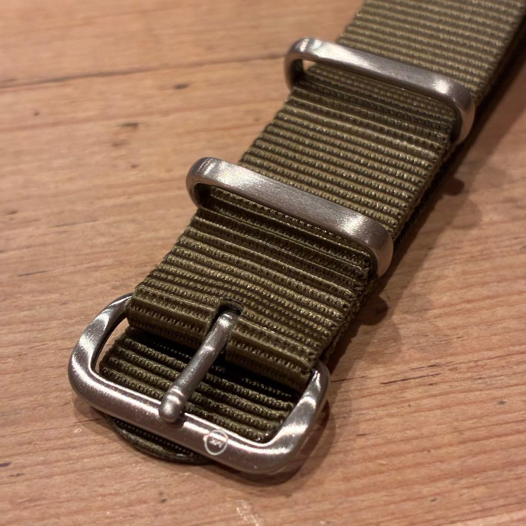 【新品】20mm NATOベルト CWC同一工場製 熱溶着 オリーブドラブ — image 2