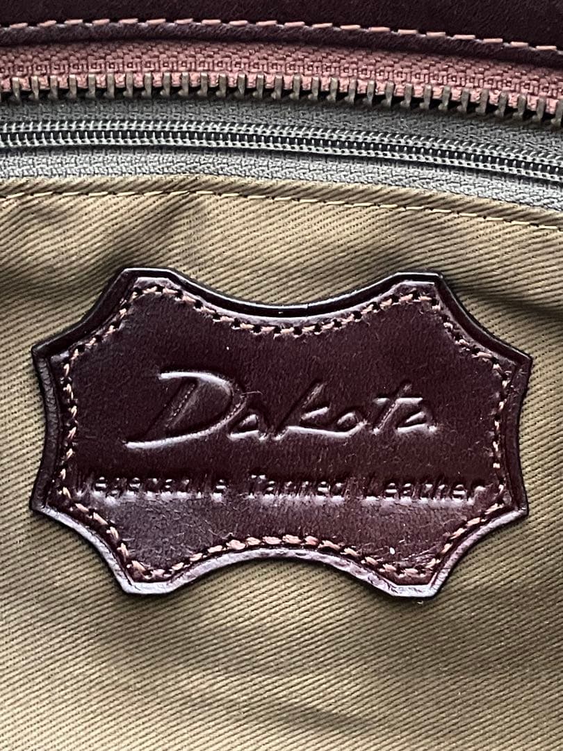 Dakota リードクラシック レザー ハンドバッグ ブラウン 本革 平成レトロ — image 4