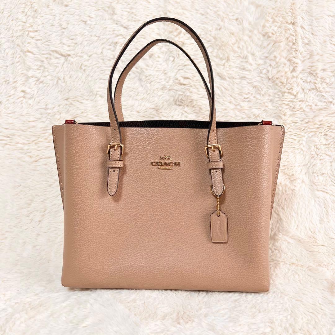COACH コーチ✨️モリー　2way　ショルダー　ハンドバッグ　レザー　ベージュ — image 2