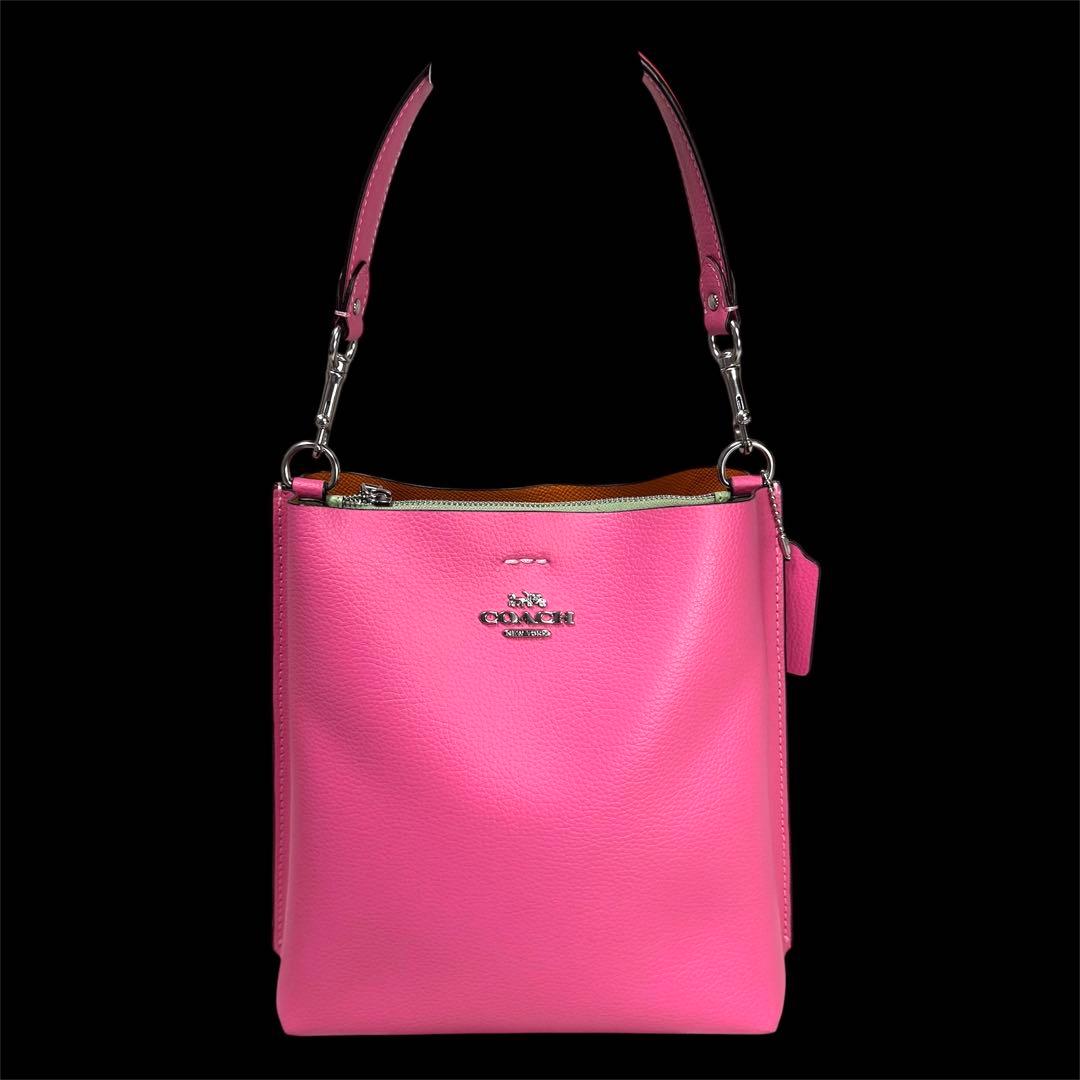 COACH コーチ　モリーバケットバック22 レザー本革　未使用に近い — image 2