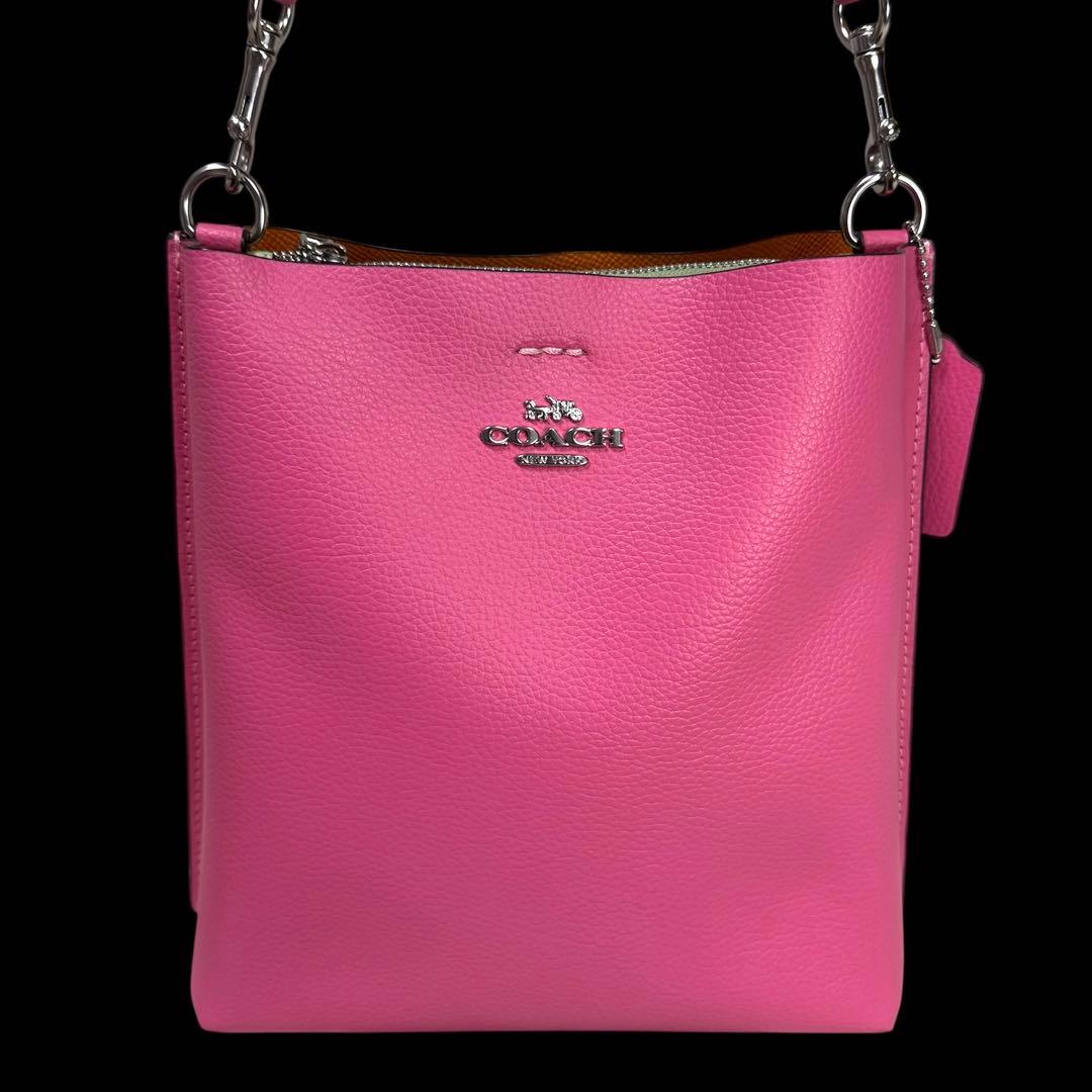 COACH コーチ　モリーバケットバック22 レザー本革　未使用に近い — image 3