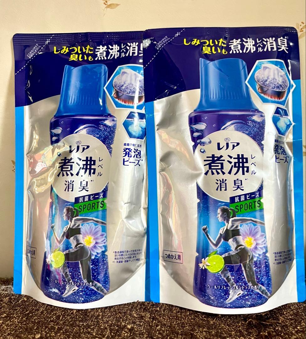 レノア 煮沸消臭 抗菌ビーズ SPORTS 部屋干し用つめかえ用 各2個セット — image 2