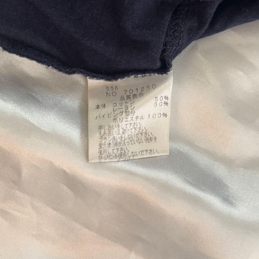 ナイスクラップNICECLAPワンピースドットネイビーピンクレトロ古着 — image 5