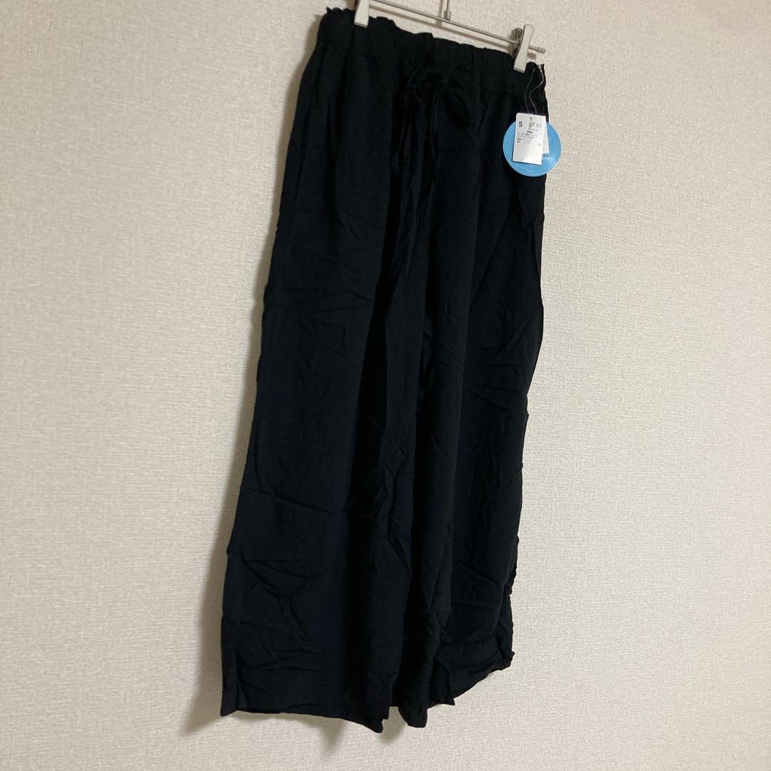ワイドパンツ ウエストゴム 接触冷感 ひんやり バギーパンツ レーヨン100 — image 3