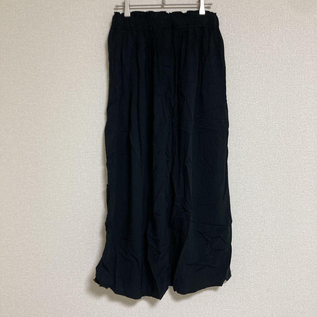 ワイドパンツ ウエストゴム 接触冷感 ひんやり バギーパンツ レーヨン100 — image 5