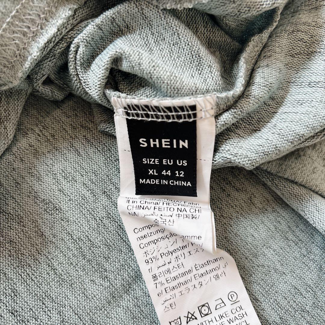 SHEIN 女性用 無地 バットウィング バックレス タイ ロング袖 ルーズ — image 4