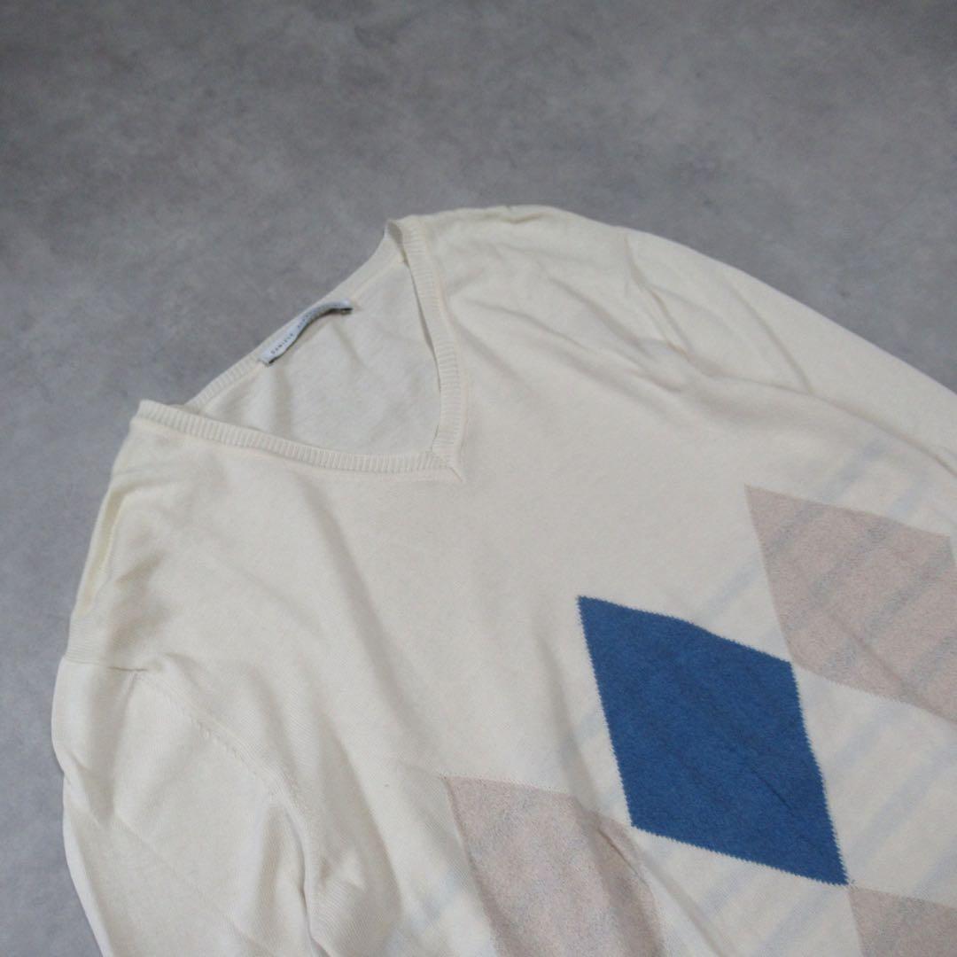 DANIELE ALESSANDRINI / アーガイル ニット セーター 48 — image 4