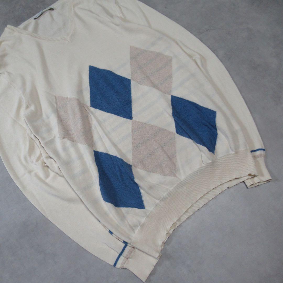 DANIELE ALESSANDRINI / アーガイル ニット セーター 48 — image 5