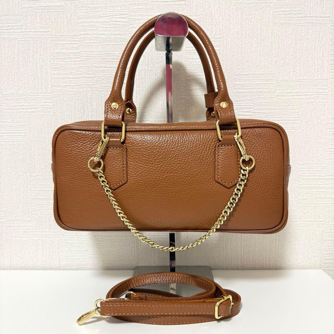 【極美品】AULENTTI 別注トップハンドルバッグ スクエアボストン — image 5