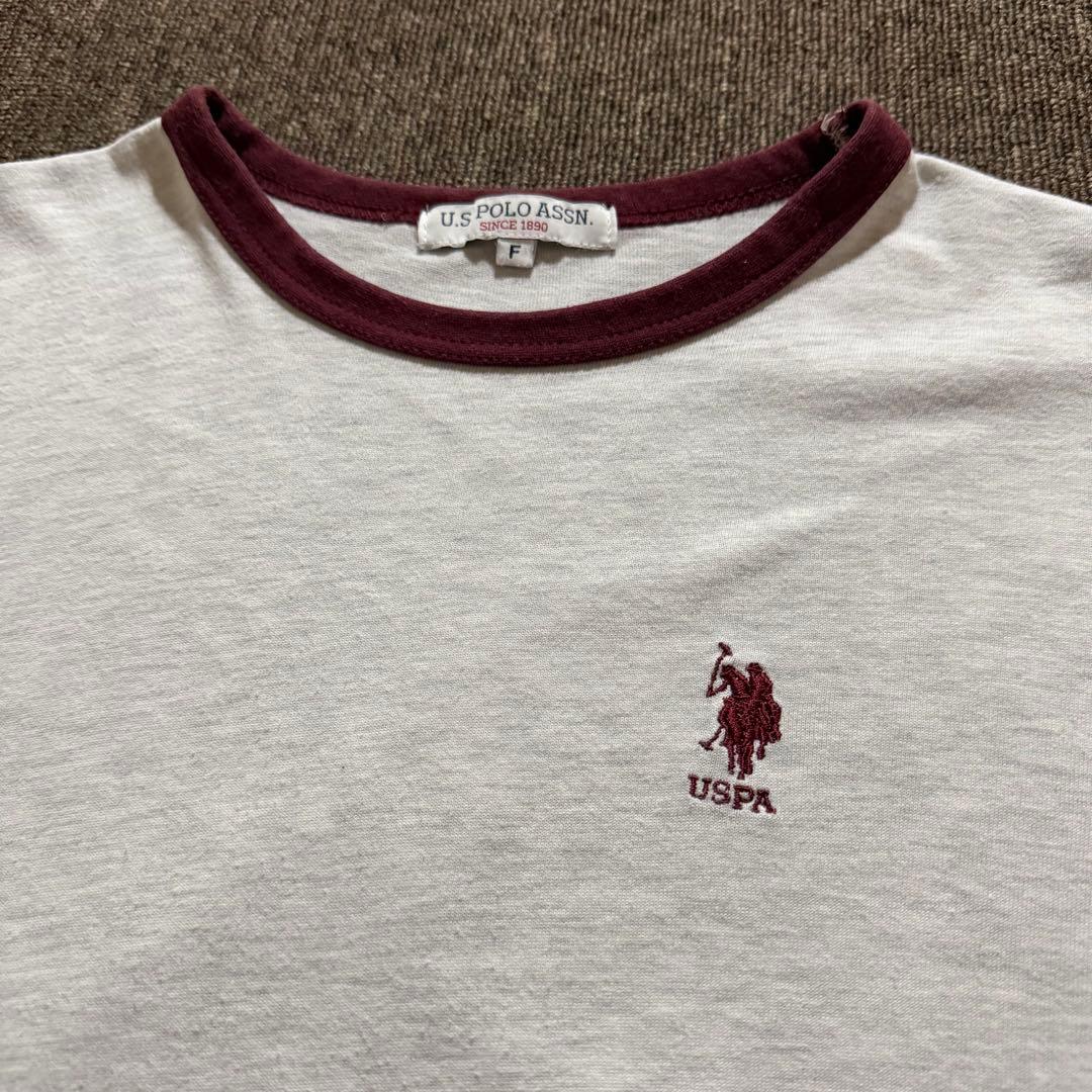 U.S. POLO ASSN. ロゴ刺繍 リンガーTシャツ F — image 2
