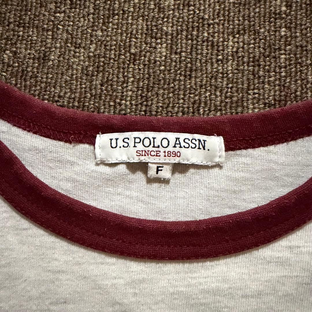 U.S. POLO ASSN. ロゴ刺繍 リンガーTシャツ F — image 3