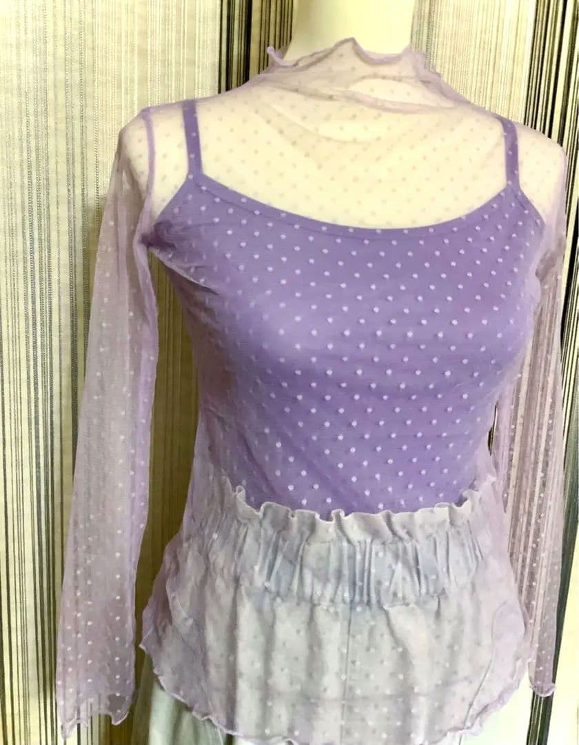 【新品】merlot メッシュハイネックトップス — image 2