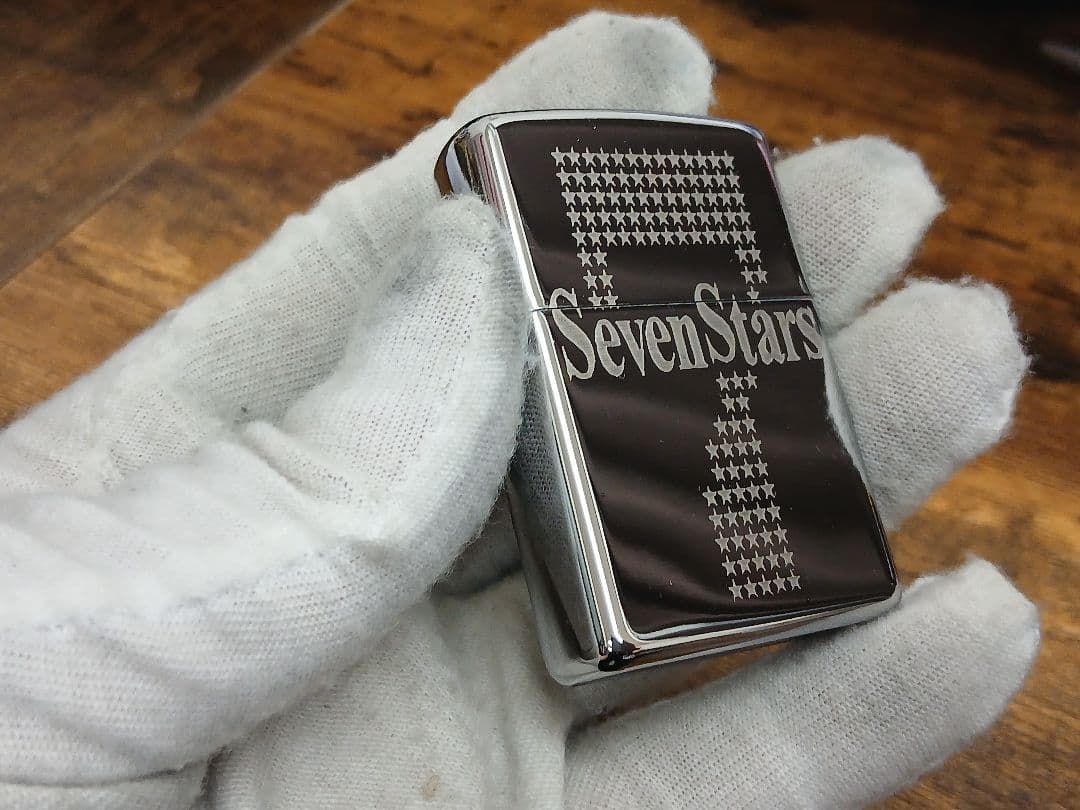 鏡面仕上げのSeven Stars セブンスター・オイルライター 新品 — image 3