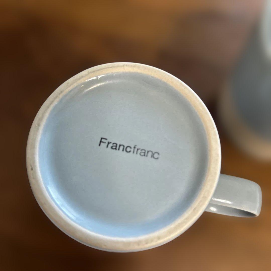 ちょっとお値下げ。Francfrancツートンカラー マグカップ 2個セット — image 4