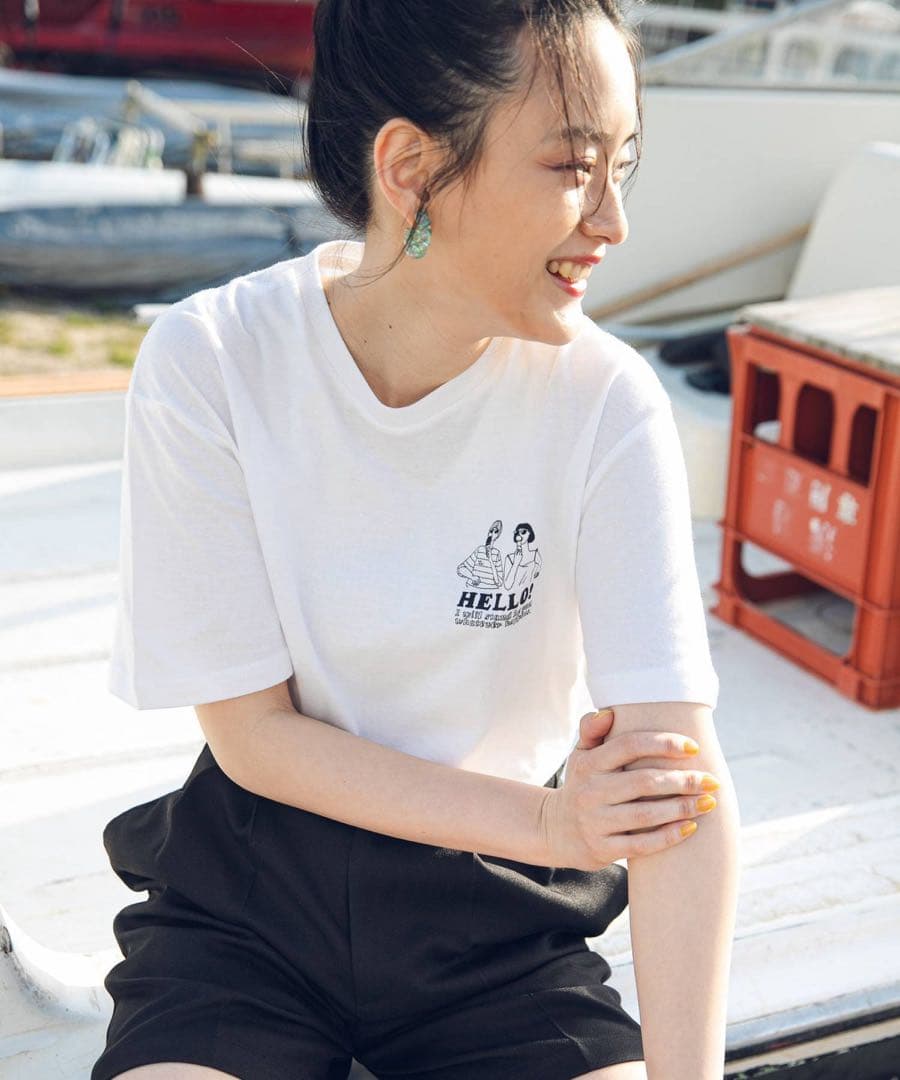 新品kanakoillustrator×bohmalコラボ　Tシャツ白　完売商品 — image 2