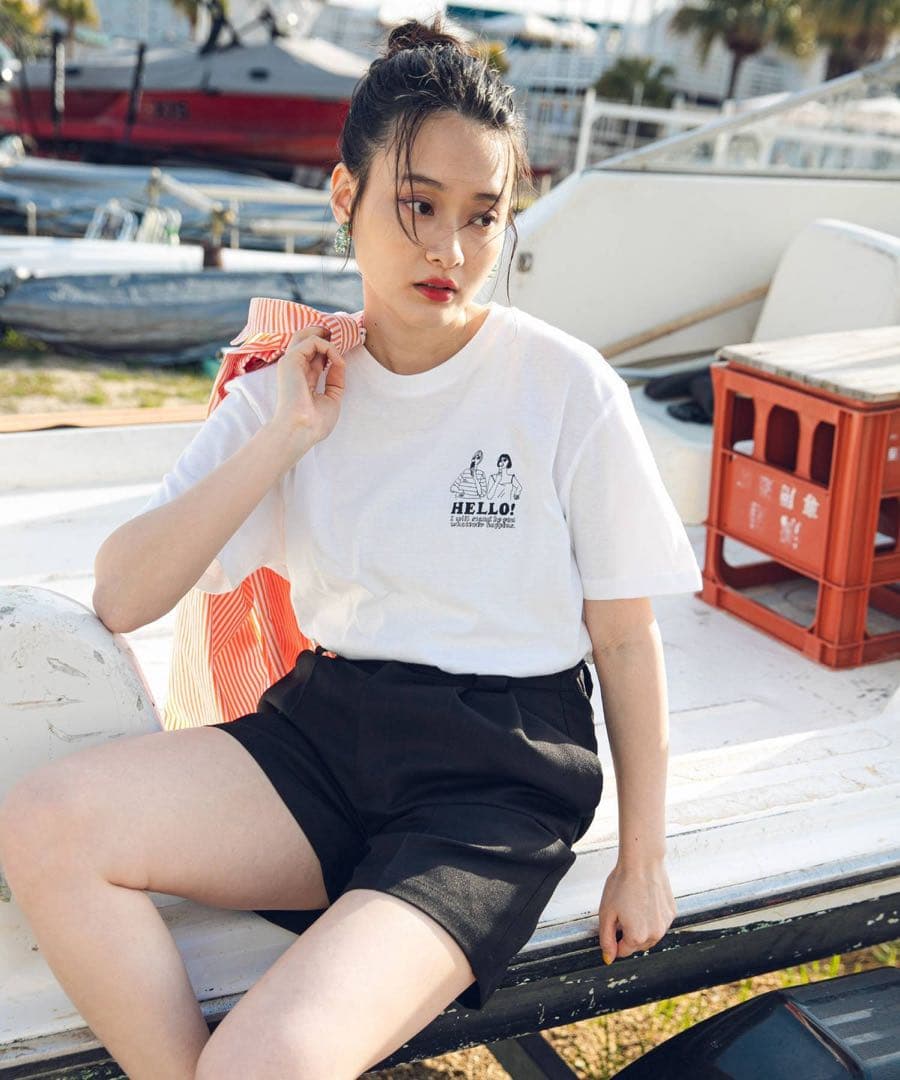 新品kanakoillustrator×bohmalコラボ　Tシャツ白　完売商品 — image 4