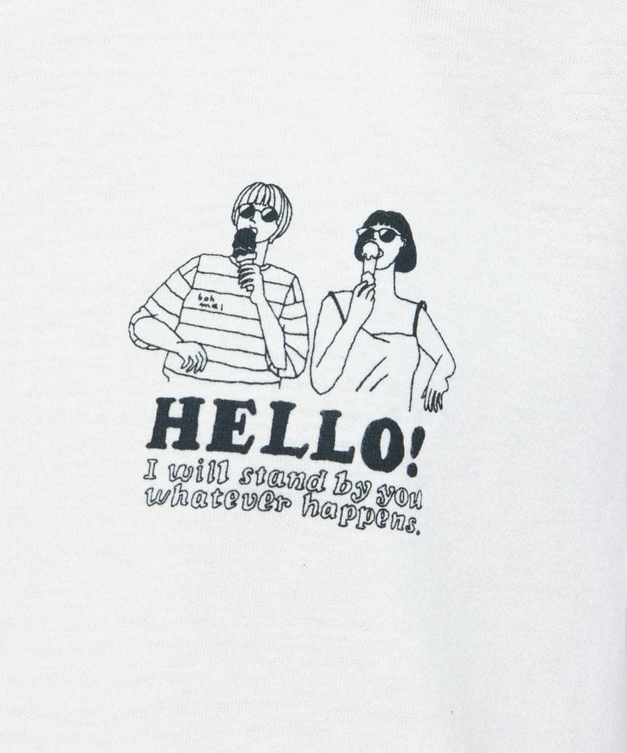 新品kanakoillustrator×bohmalコラボ　Tシャツ白　完売商品 — image 5