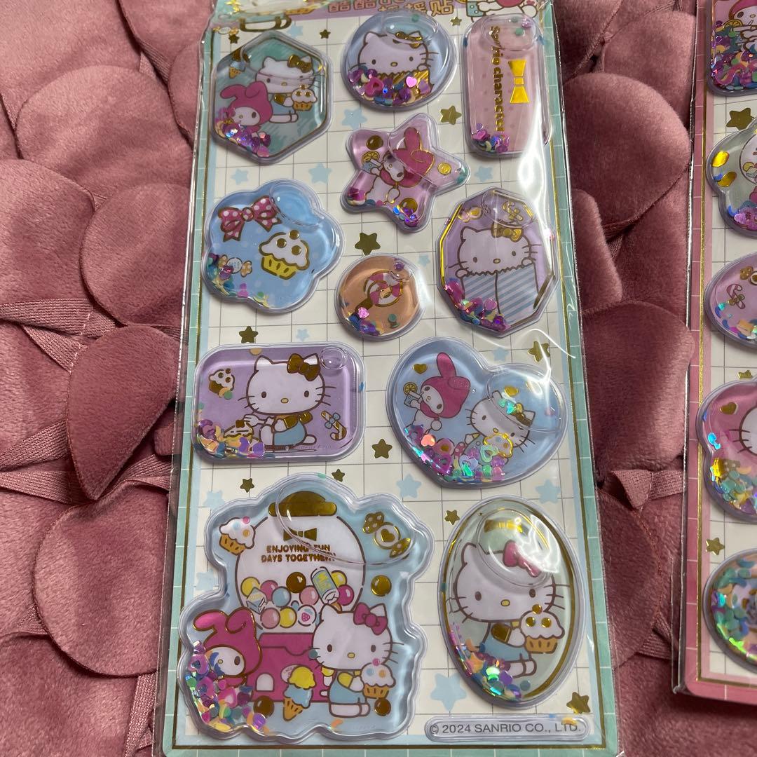 中国限定品！公式サンリオ シェイカーシール 3枚セット — image 3