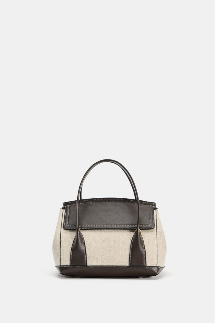完売品 ZARA コンビ素材シティバッグ 新品タグ付き — image 2
