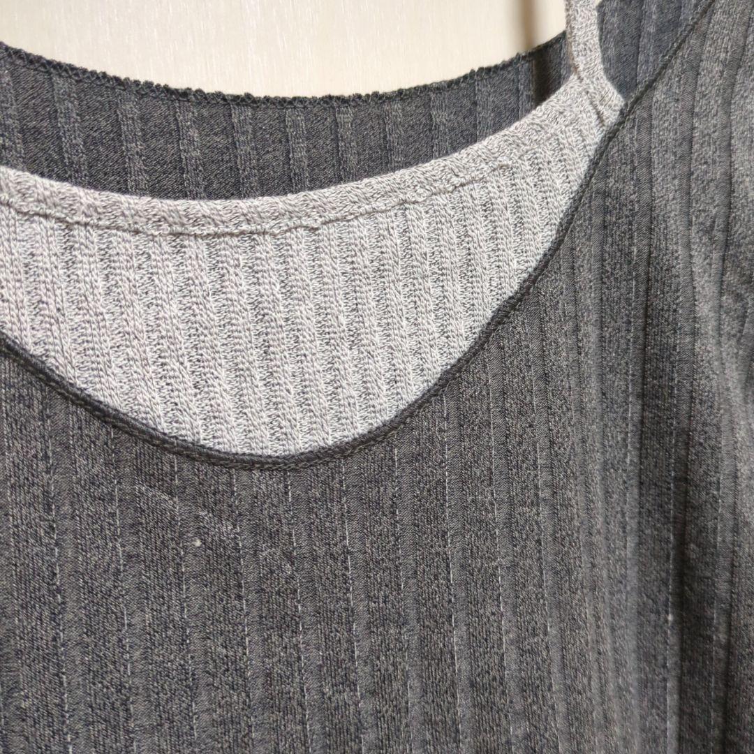 ROMWE リブ編みオフショルダー長袖トップス XS — image 4