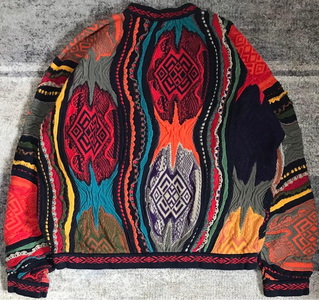 強烈な個性 異次元のデザイン 芸術 COOGI コットン ニット セーター L — image 4