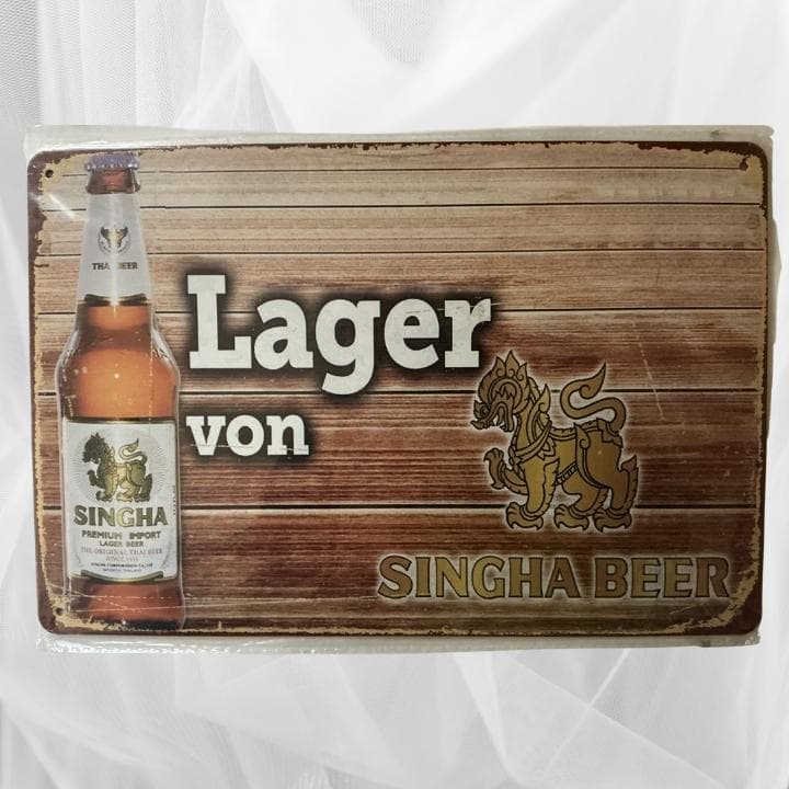 タイ製 SINGHA シンハービール 金属看板 3枚セット — image 3