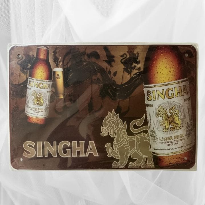 タイ製 SINGHA シンハービール 金属看板 3枚セット — image 4